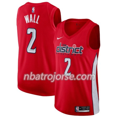 Män Washington Wizards Tröja John Wall 2 2018-19 Nike Röd Swingman